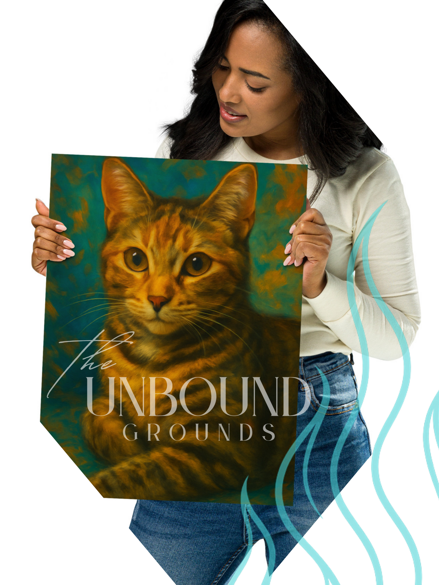 Multicolor Kitten- Matte Poster Print