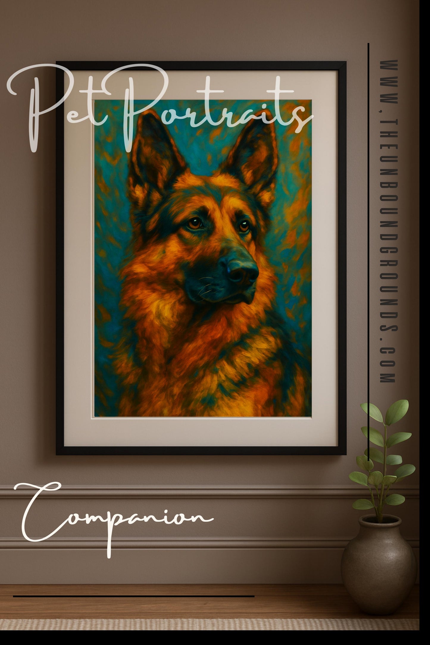 German Shepard - Matte Poster Print