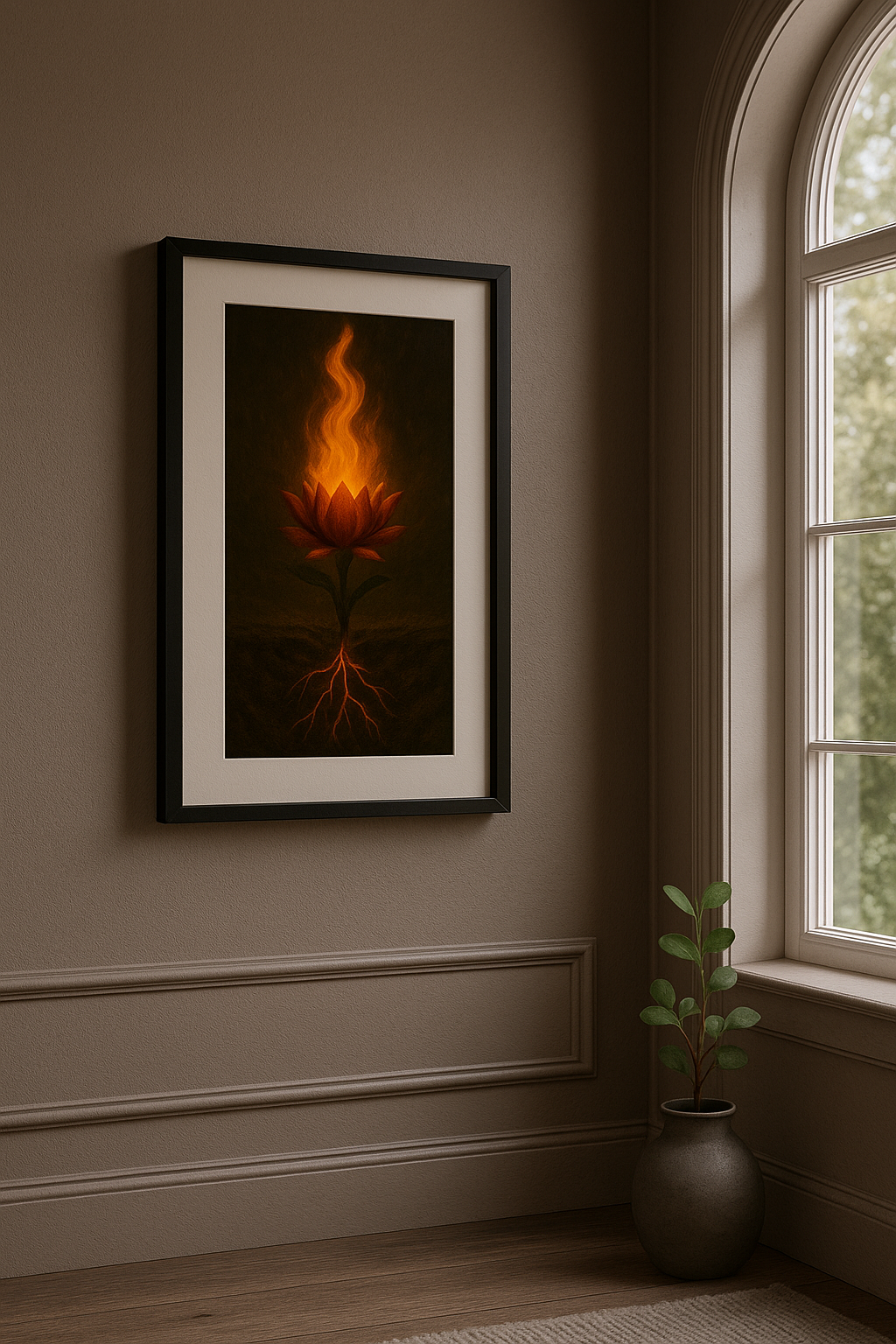 Rooted in Flame- Poster Print