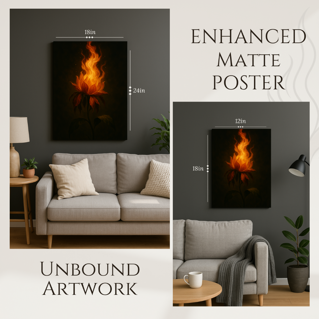 Bloomed in Burn - Poster Print