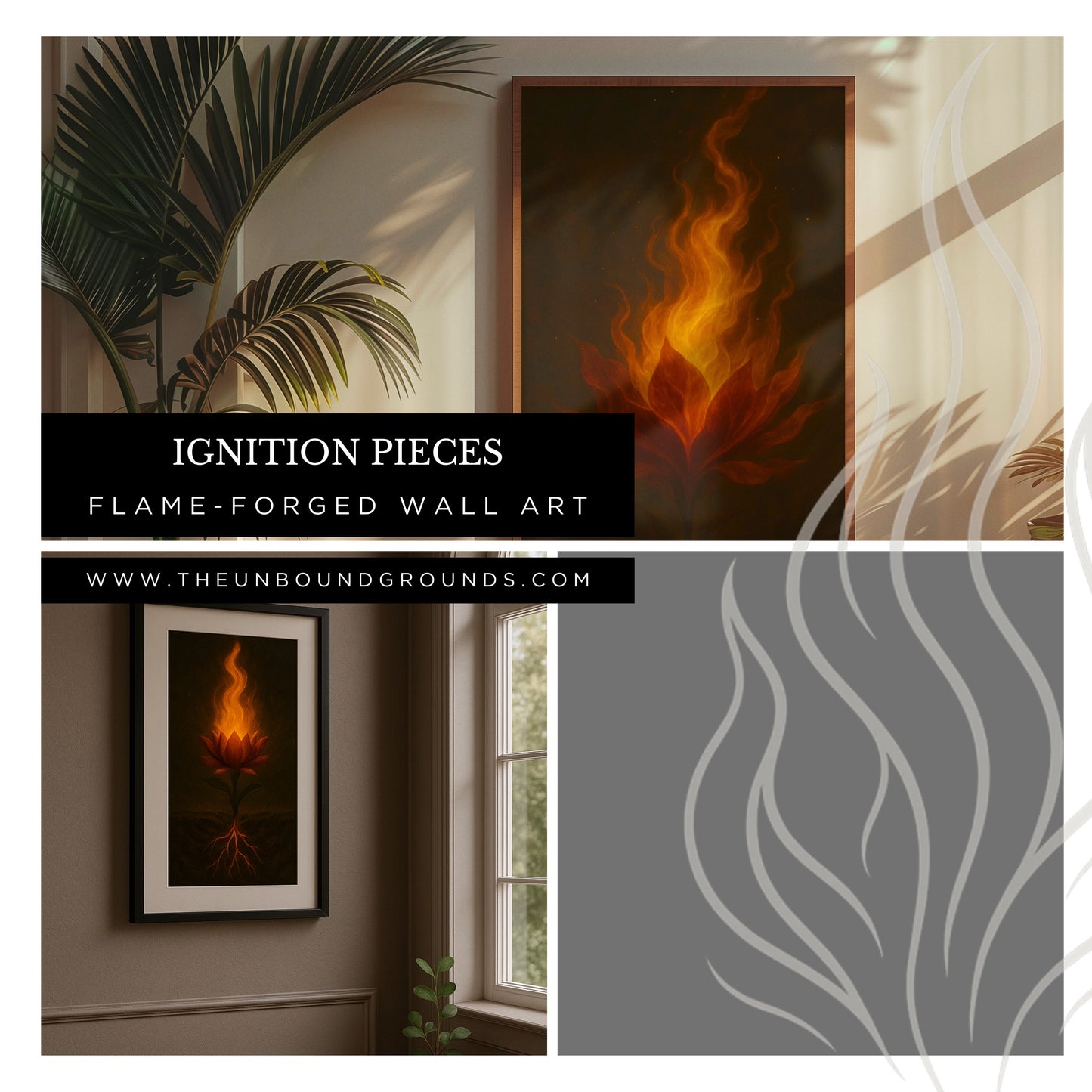 Bloomed in Burn - Poster Print