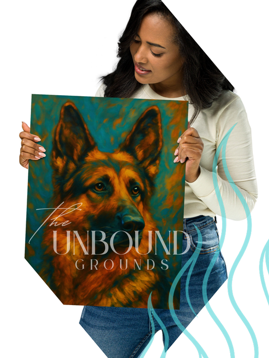 German Shepard - Matte Poster Print