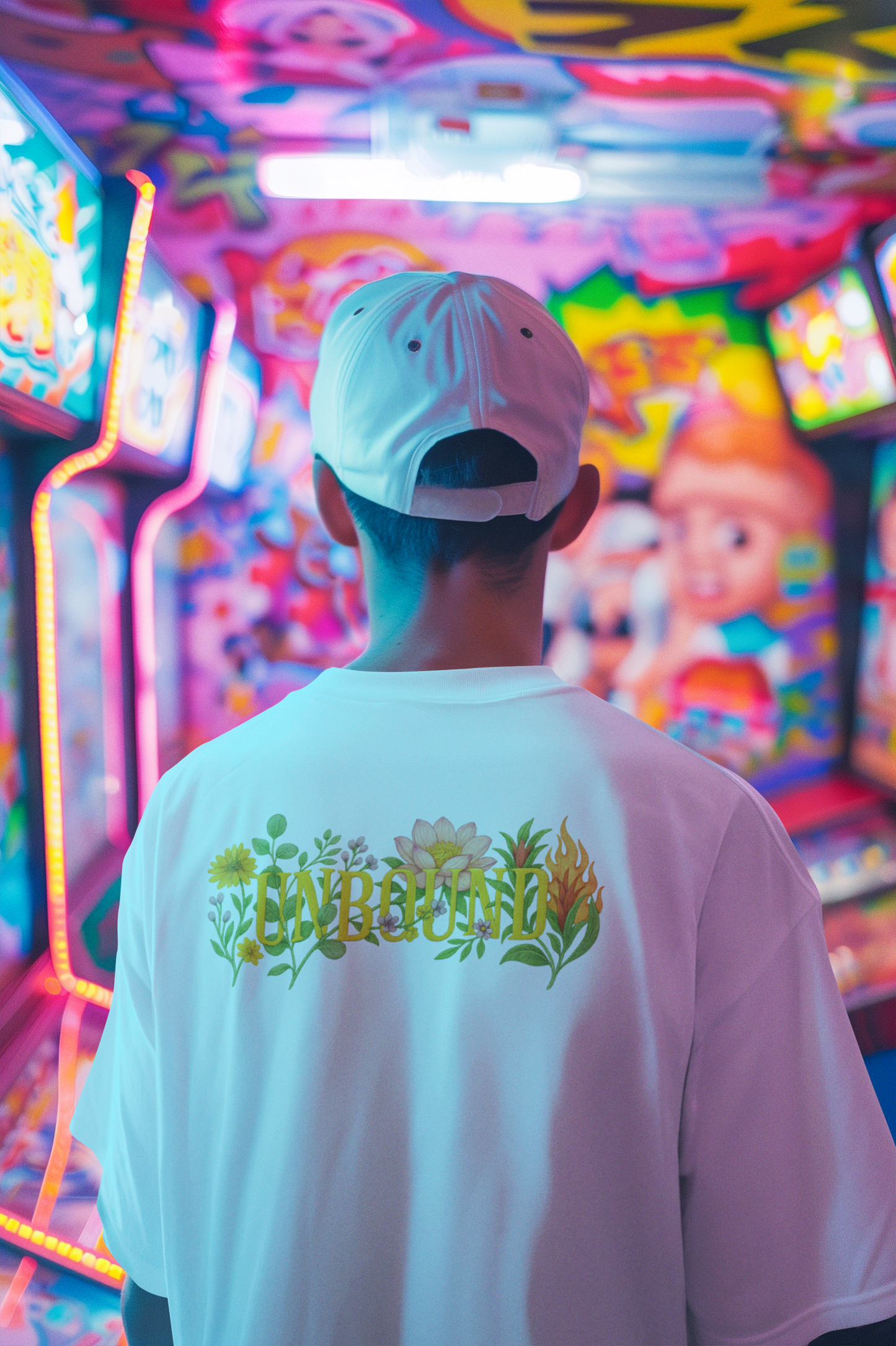 Vine Framed Unbound Floral Tee
