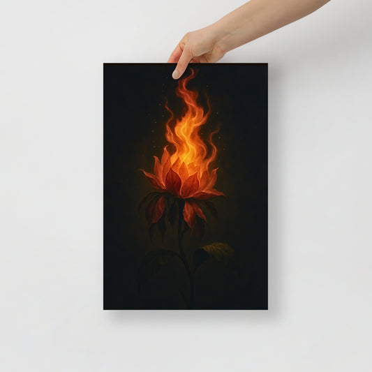 Bloomed in Burn - Poster Print