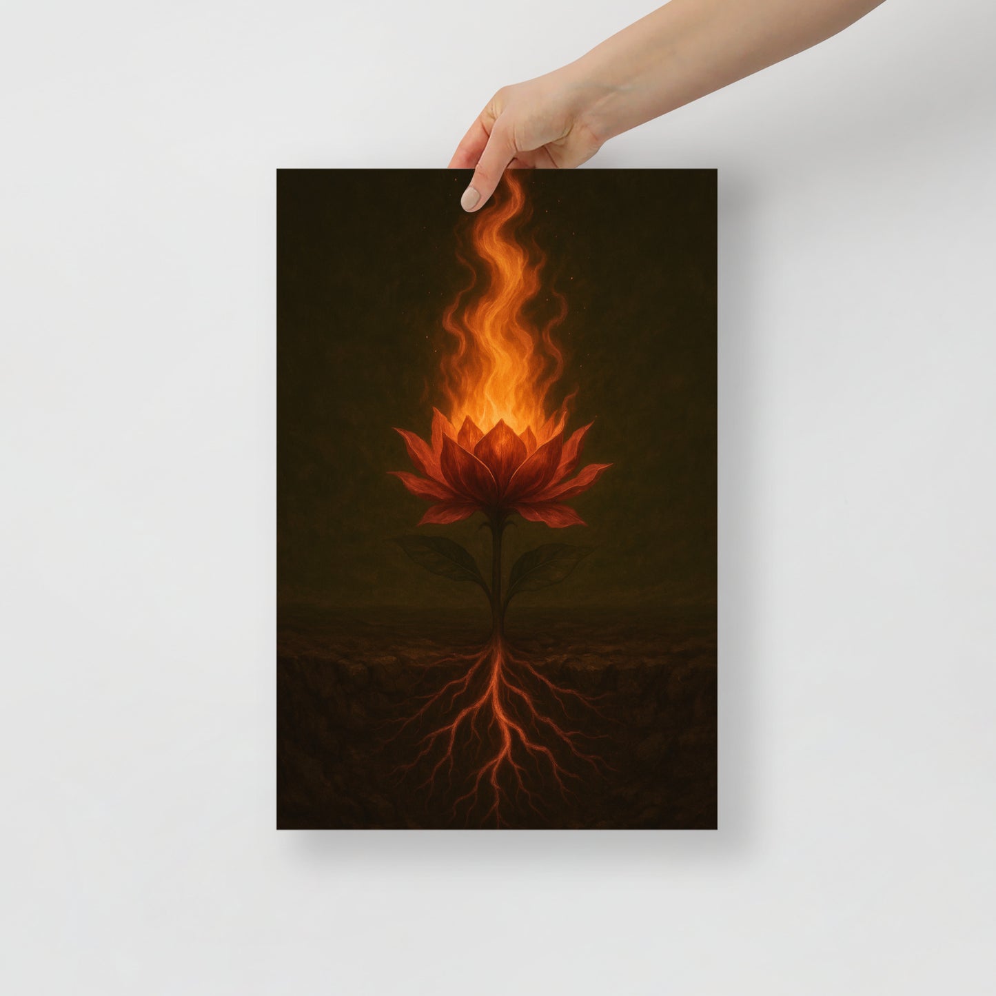 Rooted in Flame- Poster Print