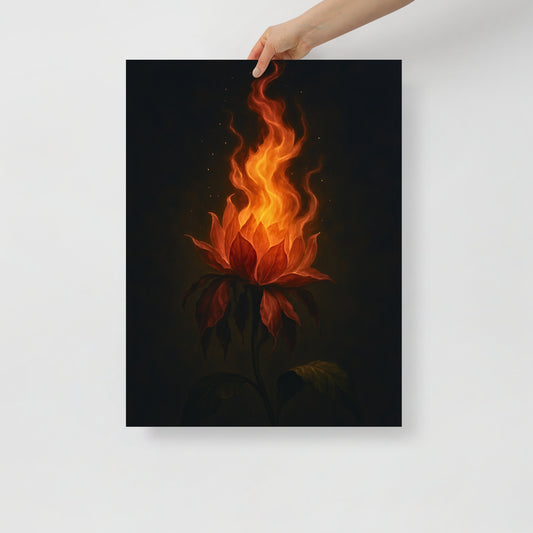 Bloomed in Burn - Poster Print