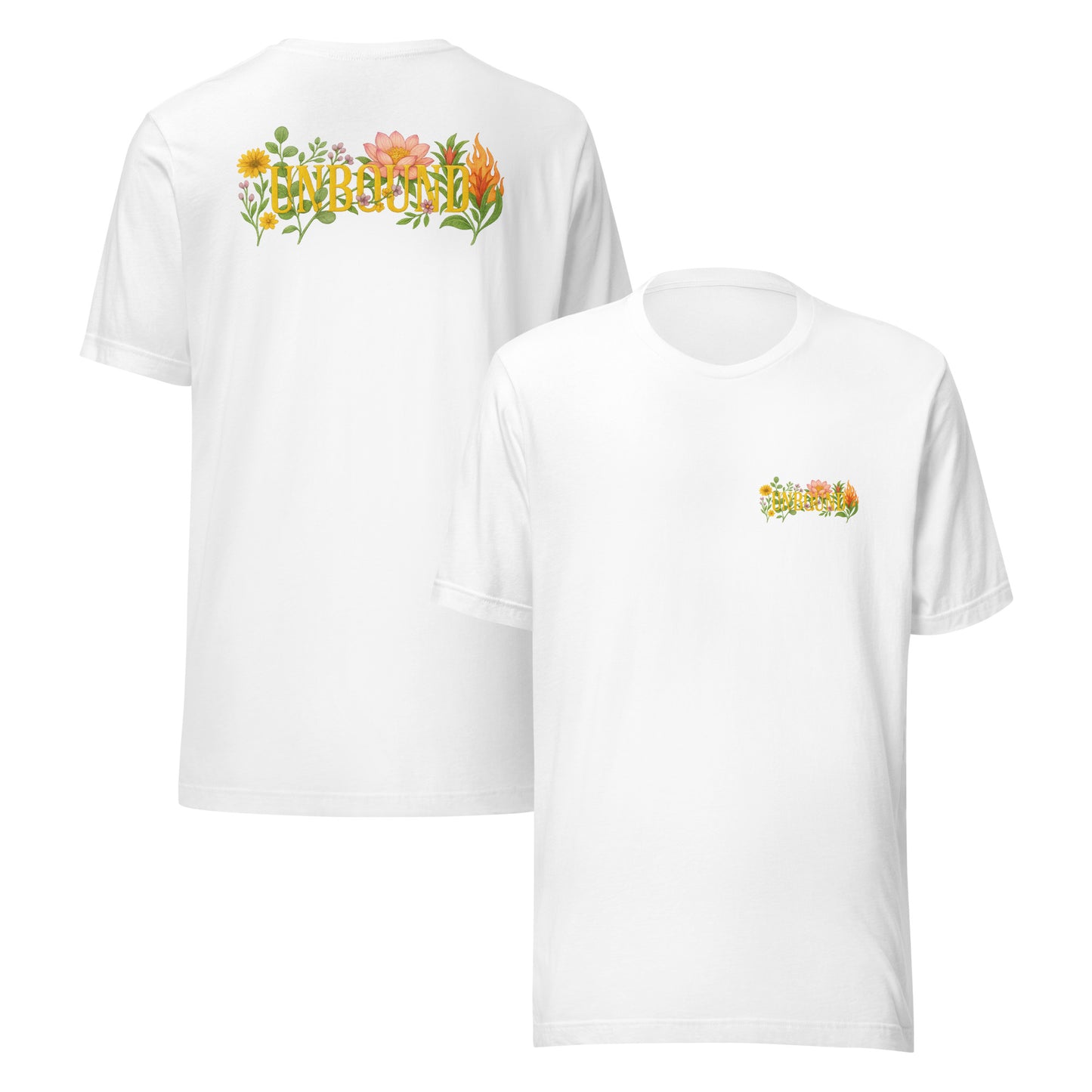 Vine Framed Unbound Floral Tee